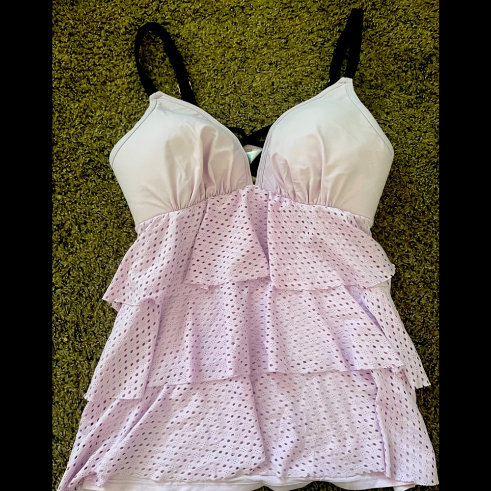 Lane Bryant Lavender convertible tankini top
